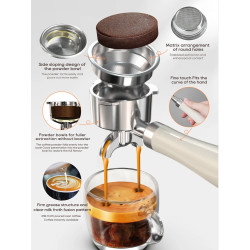 Machine à expresso HIBREW 20 bars : température réglable, cappuccino et plus encore